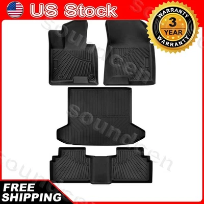 Floor Mats + Cargo Trunk Liner for Hyundai Tucson USA Hybrid 2022-2025 3D SET Foto 1 de 4