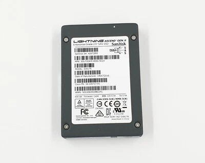CISCO LIGHTNING Enterprise Grade 2.5" 400GB SAS SSD  SDLTODKM-400G-5CC4 - Image 1 of 3