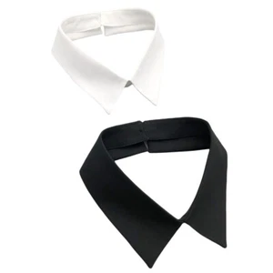 Gargantilla desmontable negra/blanca con cuello falso para mujer - Imagen 1 de 7