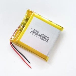 Batería recargable de polímero Lipo Li 3,7V 1800mAh para teléfono móvil GPS 804040 - Imagen 1 de 3