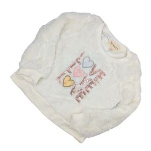 Btween Girl's Long Sleeved Furry Love Pullover 4T - Picture 1 of 4