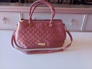 Bebe V2402 Danielle Satchel Women's Pink Large Bag - Picture 1 of 13