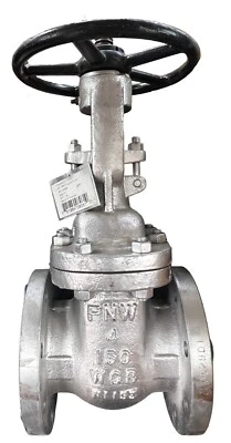 FNW 4" 150# WCB FLANGED GATE VALVE NEW FNW551P 551 WCB+13Cr 285PSI Class 150 NEW - Image 1 of 4