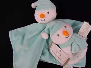 Koala Baby Babys My 1st Christmas Light Blue Lovey Snowman Rattle Brand New - Picture 1 of 4