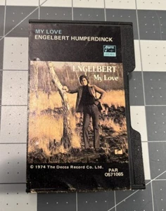 Vtg Slip Case Englebert Humperdinck My Love Cassette Tape Album Decca 1974 HTF - Picture 1 of 9