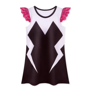 Spider-Girl Fancy Dress Kids Gwen Stacy Nightgown Cartoon Cosplay Costume Cute - Picture 1 of 5