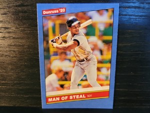 2020 Panini Donruss Rickey Henderson #219 Retro Name Variation New York Mets