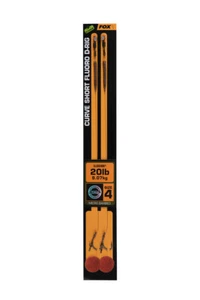 Fox EDGES™ Curve Short Flouro D-Rigs Gr.4 Karpfenrig Karpfenmontage für Wafter - Bild 1 von 2