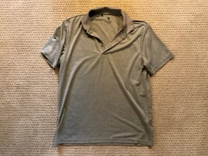 Adidas Primegreem Herren Polo Golf Shirt Kurzarm Solid Polyester Grau Größe M - Bild 1 von 2