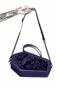 velvet skull purse