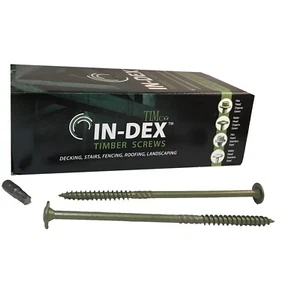 6.7 x 175mm 7" WAFER HEAD LANDSCAPE WOOD TIMBER FIX SCREWS SLEEPER DECKING INDEX - Picture 1 of 1
