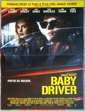BABY DRIVER Affiche Cinéma Originale Pliée French Movie Poster Edgar Wright