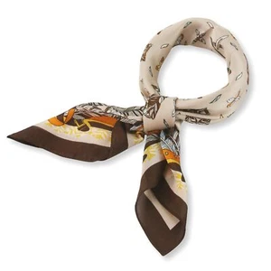 Elegant Silk Square Scarf for Women 27.5"x27.5" Fashion Scarves with Beautifu... - Picture 1 of 6