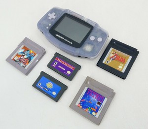 Nintendo Game Boy Advance GBA & 5 Games - Zelda Tetris & More - Tested