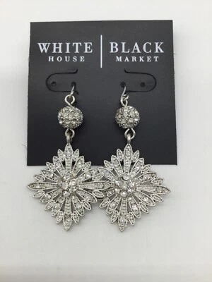 White House Black Market  Crystal  Dangle earrings  NWTS - Image 1 of 2