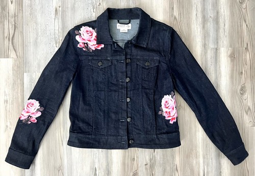 Giacca denim Kate Spade Broome Street rosa risciacquo scuro taglia S prezzo al dettaglio al dettaglio $248 njmu7374