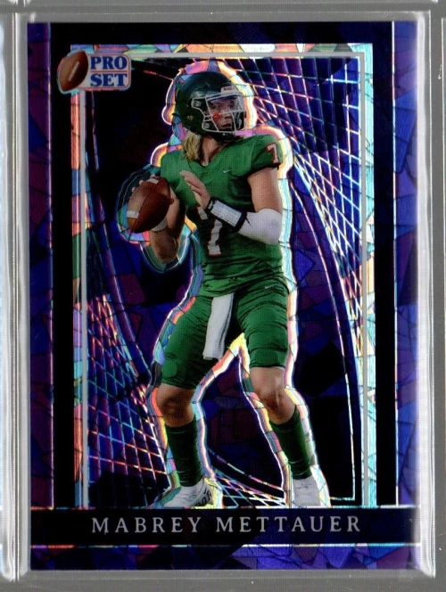 2024 Leaf Pro Set Metal Crystal Purple #91 Mabrey Mettauer /6  - Image 1 of 1