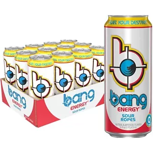 Bang Energy Drink Sour Ropes Sugar Free Energy Drink, 16 Fl Oz 12 Cans - Picture 1 of 4