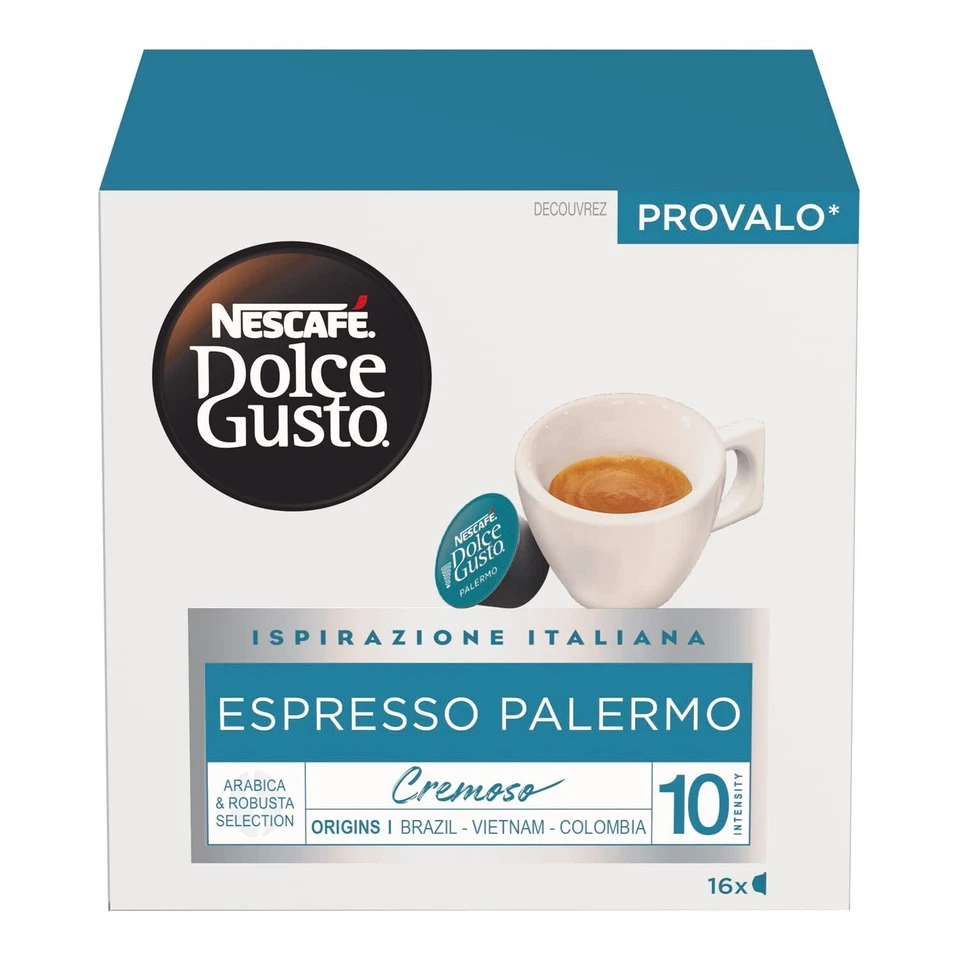 Nescafé Dolce Gusto ESPRESSO Palermo 16 cápsulas de café/1 CAJA ENVÍO GRATIS Foto 1 de 1