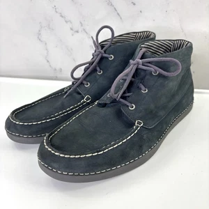 UGG Kaldwell Uomo 13 Chukka Stivali Scarpe Vibram Blu Nubuck Pelle Preppy - Foto 1 di 17