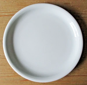 THOMAS TREND WEIß KUCHENTELLER 20 CM PORZELLAN TELLER FLACH MIT RILLEN - Bild 1 von 2