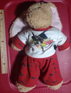 Build A Bear Mocha  Rabbit Tan Brown 20" Plush Stuffed Dark Knight Top And Pants - Picture 1 of 5