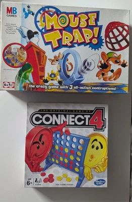Mouse Trap Flushing Toilet Board Game (2011) + Connect 4 MB Board game Bundle - Image 1 of 4