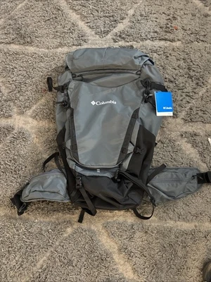 Mochila de caminhada Columbia Wildwood escalada ao ar livre masculina feminina unissex grafite - Imagem 1 de 4