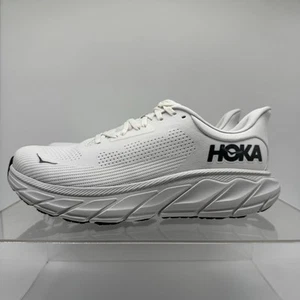 NUEVO Hoka One One Arahi 6 Blanc Acero Lana 1147870 BDBSW Para hombres Talla 11.5 2E AMPLIO - Imagen 1 de 8