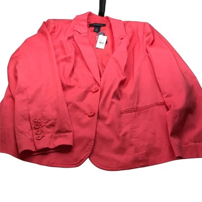 Blazer Lane Bryant Mujer Talla 26 Rosa Nuevo Foto 1 de 4