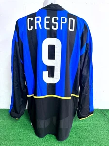 MAGLIA INTER CRESPO MATCH WORN INDOSSATA SHIRT JERSEY CAMISETA COA 2002/2003 - Picture 1 of 6