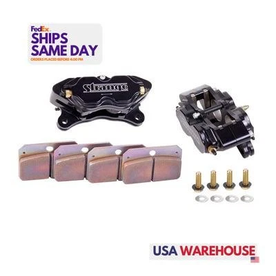 Pinza de freno de disco de aluminio Strange STGB1855 4 pistones Billet piezas de rendimiento Foto 1 de 4