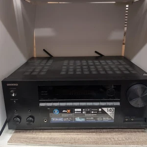 Onkyo AV Receiver TX-NR555 - 4K Ultra HD - 140 W/CH Bluetooth Tested No Remote - Picture 1 of 18