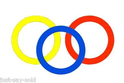 WRENGIFTS 1 PAIR CORN HOLE BORDER DECALS BEAN BAG CORNHOLE RING CIRCLE STICKERS SET