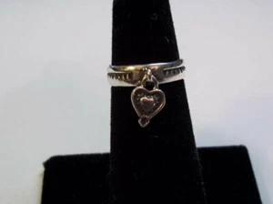 Anillo Silpada O1596 Plata Esterlina Puños Flotante Corazón Cuelga Dije Puntera - Imagen 1 de 12