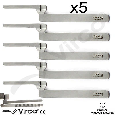 VIRCO UK Paper Holder Forceps Miller Articulating Tweezers Dental Surgical Oral Tools x5