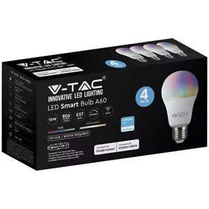 4PK VTAC RGB Smart Dimmable Light Edison Bulbs illuminated with Samsung LED - Picture 1 of 2