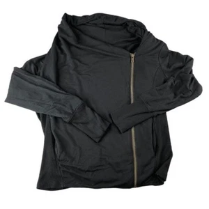 Caslon schwarz klein schwarz Wickel seitlicher Reißverschluss Modal Langarmshirt, Petite - Bild 1 von 9