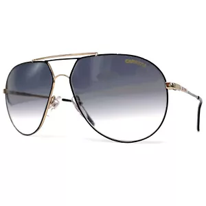 Vintage CARRERA 5421 "BLACK/GOLD" sunglasses - RARE MODEL - Italy 80's - Large - Bild 1 von 11