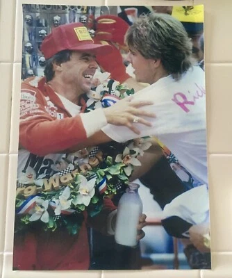 Mears 4th INDY 500 WIN 1991 & Son Clint In Victory Circle! 17X12￼ Fre￼e Ship - Image 1 of 4