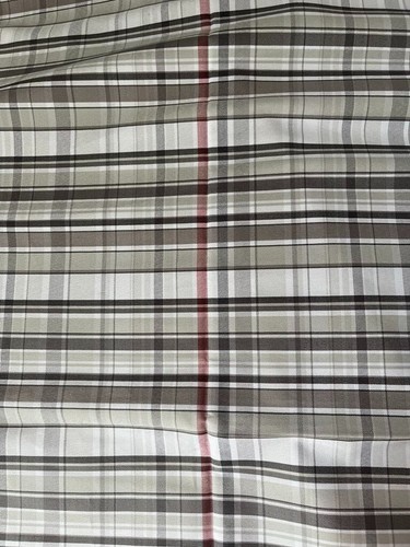 THOM BROWNE Autentico abito di lusso Thom marrone puro cotone tessuto. Made in Italy