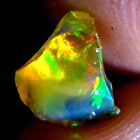 01.30Cts 100% Natural Ring Necklace Multi Shining Ethiopian Opal Rough Gemstone