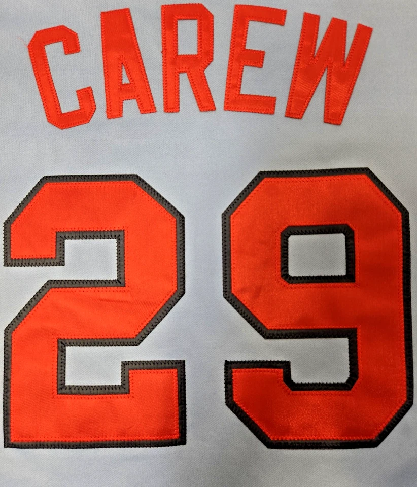 Rod Carew jersey XL Mitchell & ness Minnesota twins #29 Blue 1977 throwback USA - Image 1 of 4