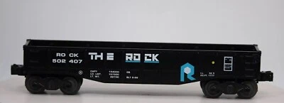 Williams O Gauge THE ROCK Gondola 502407 1:48 Cool Graphics And Excellent Colors - Image 1 of 4