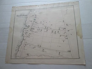 EINE (1) KARTE VON 1881, STADT ELLSWORTH, PLUS, #4, 1881 COLBY'S COUNTY ATLAS - Bild 1 von 2