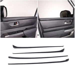 For Toyota Tundra /Sequoia 2022-2023 ABS Carbon Fiber Innerior Door Panel Trim - Picture 1 of 12