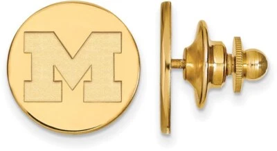 Gold Plated Sterling Silver Michigan (University Of) Tie Tac by LogoArt - Image 1 of 2