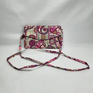Vera Bradley - Wallet On A String - Crossbody - Pink - Picture 1 of 12