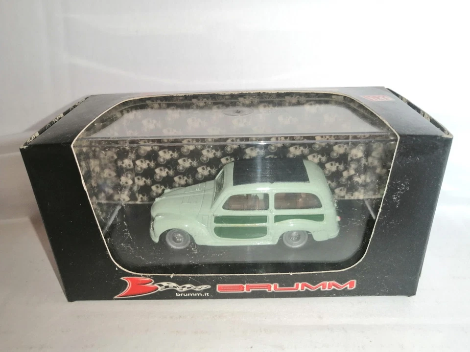 FIAT 500C BELVEDERE CHIUSA 1951 VERDE CHIARO R029-01 BRUMM SCALA 1/43 - Immagine 1 di 1