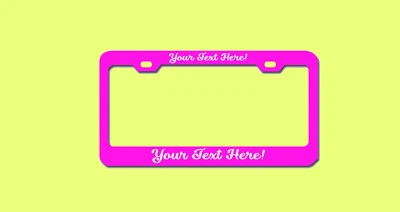 Marco de matrícula de acero inoxidable hecho en EE. UU. - Grabado personalizado Foto 1 de 4